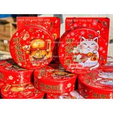  Hộp Bánh Quy Mèo Vàng, Mèo Trắng - Hộp Thiếc 268gram 