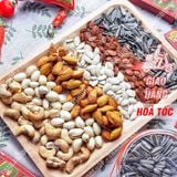  Hộp Hoa Mai Mix Hạt Lục Vị(Hạt Dẻ Cười/ Hạnh Nhân Rang Bơ/ Hạt Điều Rang Muối / Hạt Bí/ Hạt Dưa/ Hạt Hướng Dương)Hộp535g 