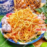  Mực Sợi Sấy Bơ Tỏi Lon 300gr 