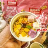  Hạt Dinh Dưỡng Sữa Chua Trái Cây Meizhoushike Yogurt, Nuts Oatmeal - Gói Màu Hồng 400Gr 