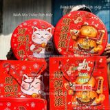  Hộp Bánh Quy Mèo Vàng, Mèo Trắng - Hộp Thiếc 268gram 