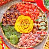  Hộp Quà Tết Lục Vị (Ô Mai Mận Cơm/ Xí Muội Đào Chẻ/ Xí Muội Mơ Đào/ Kiwi/ Xoài/ Chà Là) Hộp 785g 