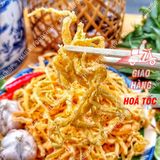  Mực Sợi Sấy Bơ Tỏi Lon 300gr 