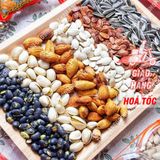  Hộp Hoa Mai Mix Hạt Lục Vị(Hạt Dẻ Cười/ Hạnh Nhân Rang Bơ/ Đậu Đen Rang Muối / Hạt Bí/ Hạt Dưa/ Hạt Hướng Dương)Hộp 535g 