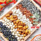  Hộp Hoa Mai Mix Hạt Lục Vị(Hạt Dẻ Cười/ Hạnh Nhân Rang Bơ/ Đậu Đen Rang Muối / Hạt Bí/ Hạt Dưa/ Hạt Hướng Dương)Hộp 535g 