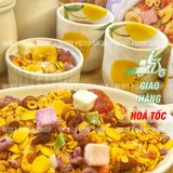  Hạt Dinh Dưỡng Sữa Chua Trái Cây Meizhoushike Yogurt, Nuts Oatmeal - Gói Màu Tím 400Gr 