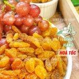 Nho Lion Vàng Sấy Dẻo Không Đường Trái To - Lon 500gr 