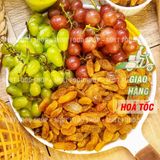  Nho Lion Vàng Sấy Dẻo Không Đường Trái To - Lon 500gr 