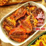  Khô Cá Chỉ Vàng Sốt Sate Lon 300Gram 