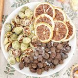  Combo 30 Gói Trà Detox Mix CHANH TẮC XANH MƠ KHÔ + Tặng Bình Thủy Tinh (Trà hoa quả Sấy Khô - Trà Thảo Mộc) nhiều vị 