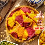  Khoai Lang Lát Sấy Mật Ong Mix Tím Vàng Lon 200gr 