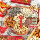  Hộp Hoa Mai Mix Hạt Lục Vị(Hạt Dẻ Cười/ Hạnh Nhân Rang Bơ/ Hạt Điều Rang Muối / Hạt Bí/ Hạt Dưa/ Hạt Hướng Dương)Hộp535g 