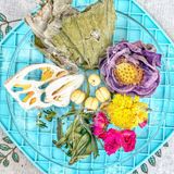  Trà Hoa Sen (Lotus) Mix Đầy Đủ VIP - Hộp 5 Set (Mix Tâm Sen - Hạt Sen - Củ Sen - Hoa Cúc - Hoa Hồng - Lá Sen - Cỏ Ngọt) 