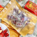  Táo Đỏ Kẹp Sữa Nhân Hạt Điều (Burger táo đỏ nhân marshmallow sữa kẹp hạt điều) Túi 500gr 