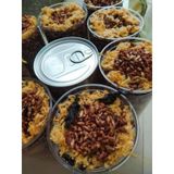  Gạo Lứt Sấy Giòn Mix Rong Biển & Chà Bông Ăn Liền Lon 300gr & Lon 100gr 