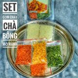  Set Cơm Cháy Chà Bông Mỡ Hành Đầy Đủ Nguyên Liệu - 6 Miếng 