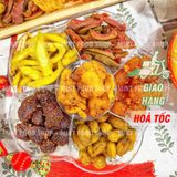  Hộp Quà Hoa Mai Mix 6 Loại Trái Cây Sấy Muối Ớt - Hộp Quà Tết Lục Vị (Dâu Tây/Cóc/Ổi Hồng/Thơm/ Xoài/Mận Sấy Muối Ớt) 