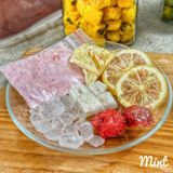  Trà Bưởi Đỏ Nhiệt Đới Mix Trái Cây Sấy Lạnh (Cốt trà bưởi, Chanh Vàng, Dừa, Dâu Tây, Dứa, Đường Phèn)- Hộp 5 Set & 1 Set 