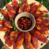  Lạp Xưởng Tôm Trứng Muối Túi 1Kg - Hút Chân Không 