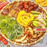  Hộp Quà Hoa Mai Mix 6 Loại Trái Cây Sấy Dẻo - Hộp Quà Tết Lục Vị (Đu Đủ/Vỏ Bưởi Đường Phèn/Vỏ Bưởi Thái/Kiwi/Xoài) H760g 