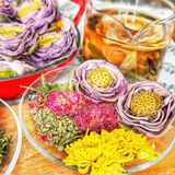  Trà Hoa Sen (Lotus) Mix Hoa - Hộp 5 Set (Hoa Sen, Cúc Vàng, Hoa Hồng, Lá Sen, Cỏ Ngọt) 