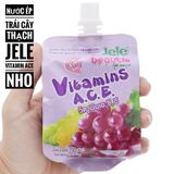  Nước Ép Trái Cây Thạch Jele Vitamin A, C, E - Lốc 3 Gói 
