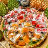  Kẹo Viên Sấy Dẻo Mix 3 Vị (Dâu Tây/ Thanh Long/ Mít) Lon 400Gram 