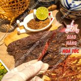  Thịt Khô Trâu Gác Bếp Vị Tây Bắc ( Tặng Kèm Chẩm Chéo ) Chuẩn Vị - Túi HCK 500 Gram 