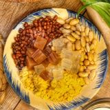 Set Nguyên Liệu Nấu Chè Đậu Thập Cẩm -  Ba Màu Đầy Đủ ( Set Tự Nấu Tiện Dụng - Thành Phầm 12 - 15 Chén) 
