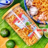  Mực Sợi Sấy Bơ Tỏi Lon 300gr 