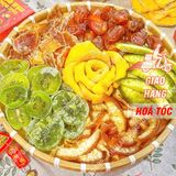  Hộp Quà Hoa Mai Mix 6 Loại Trái Cây Sấy Dẻo - Hộp Quà Tết Lục Vị (Đu Đủ/Vỏ Bưởi Đường Phèn/Vỏ Bưởi Thái/Kiwi/Xoài) H760g 
