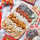 Hộp Hoa Mai Mix Hạt Lục Vị(Hạt Dẻ Cười/ Hạnh Nhân Rang Bơ/ Hạt Điều Rang Muối / Hạt Bí/ Hạt Dưa/ Hạt Hướng Dương)Hộp535g 