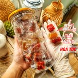  Kẹo Viên Sấy Dẻo Mix 3 Vị (Dâu Tây/ Thanh Long/ Mít) Lon 400Gram 