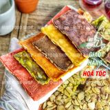  Bánh Ngói Hạnh Nhân Mix Vị (Socola, Vani, Trà Xanh,Trứng Muối , Khoai Môn, Dâu Tây ) - Túi 300gr 