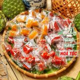  Kẹo Viên Sấy Dẻo Mix 3 Vị ( Dấu Tây-Thanh Long-Mít ) - L400gram 