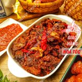  Khô Bò Hồng Ngự Cháy Tỏi Lon 150Gram 