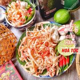  Hộp Vuông Khô Mực Xé Sợi Hấp Dừa (Hộp Vuông Kim Cương) - Hộp 500Gr 