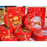  Hộp Bánh Quà Tết - Hộp Bánh Quy Mèo Trắng - Mèo Vàng Hộp 268gram 