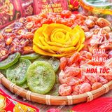  Hộp Quà Tết Lục Vị  (Ô Mai Mận Cơm/ Xí Muội Đào Chẻ/ Xí Muội Mơ Đào/ Kiwi/ Xoài/ Chà Là) Hộp 785g 