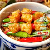  Tóp Mỡ Liền Da - Da Heo Sốt Mắm Hành - Mắm Tỏi Hộp 250gr 