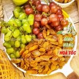  Nho Lion Vàng Sấy Dẻo Không Đường Trái To - Lon 500gr 