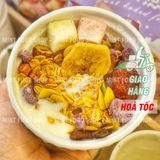  Hạt Dinh Dưỡng Sữa Chua Trái Cây Meizhoushike Yogurt, Nuts Oatmeal - Gói Màu Tím 400Gr 