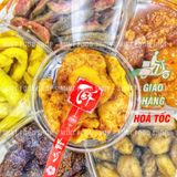  Hộp Quà Hoa Mai Mix 6 Loại Trái Cây Sấy Muối Ớt - Hộp Quà Tết Lục Vị (Dâu Tây/Cóc/Ổi Hồng/Thơm/ Xoài/Mận Sấy Muối Ớt) 