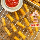  Chả Giò Tôm Mini Sấy Giòn Ăn Liền Túi 1kg 