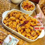  Tóp Mỡ Liền Da Muối Tỏi - Mắm Hành + Da Heo + Da Gà + Da Cá Túi 1kg 