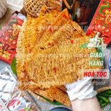  Hộp Qùa Tết Mực Cán Tẩm Vị Nguyên Con (Hộp Vuông Kim Cương) - Hộp 500Gr 