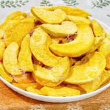  Đào Sấy Thăng Hoa Túi 500Gram Ăn Liền (Đào Vàng Sấy Lạnh - Đào Sấy Giòn) 