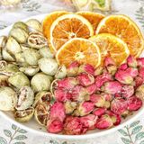  Combo 30 Gói Trà Detox Mix Cam Hoa Hồng Tắc Xanh + Tặng Bình Thủy Tinh (Trà hoa quả Sấy Khô - Trà Thảo Mộc) nhiều vị 