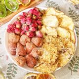  Combo 30 Gói Trà Detox Mix TÁO THƠM DÂU HOA HỒNG + Tặng Bình Thủy Tinh (Trà hoa quả Sấy Khô - Trà Thảo Mộc) nhiều vị 