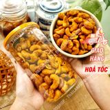  Hạt Điều Rang Tỏi Ớt Loại 1 Lon 500gr 